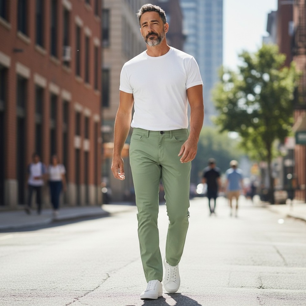 Public Rec Men's Pants 40x32 Green Stretch Performance Casual Golf Travel